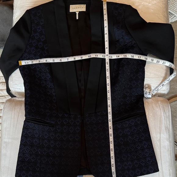 Sandro Black and Navy Blazer - Picture 7 of 7